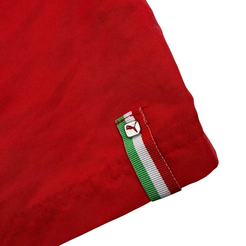 Puma Ferrari Mens Red Colorblock Swim Trunks XL Scuderia F1 Racing Shorts‎